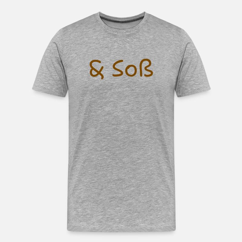 Sauce(s) - T-shirt bio Premium Homme - gris chiné