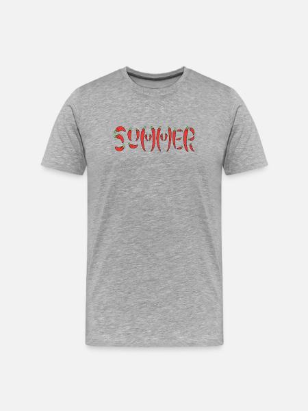 Summer chilli - Men's Premium Organic T-Shirt - heather grey