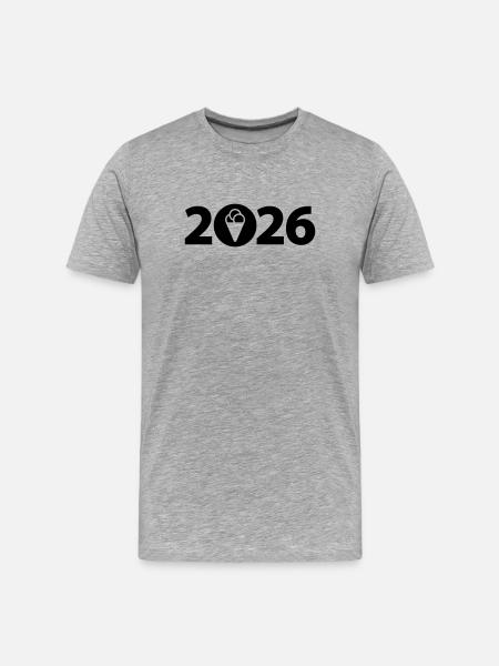 Eis 2026, Eiscreme 2026, Urlaub 2026 - Men's Premium Organic T-Shirt - heather grey