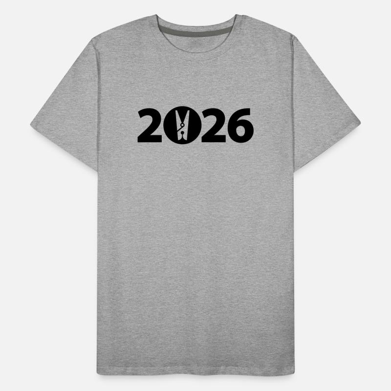 Pince à linge, lessive 2026 T-shirt bio Premium Homme