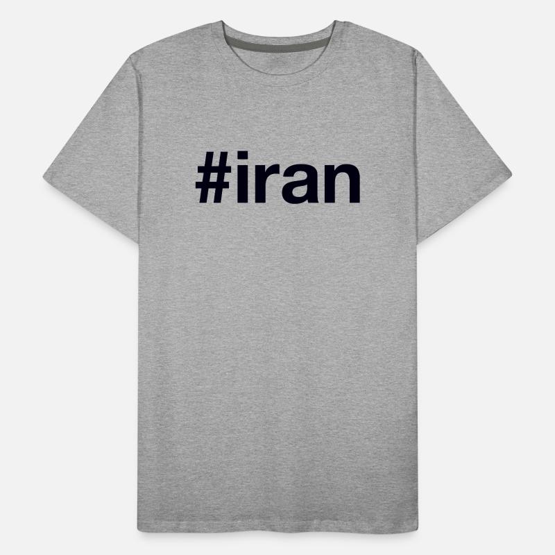 Iran Hashtag T-shirt bio Premium Homme