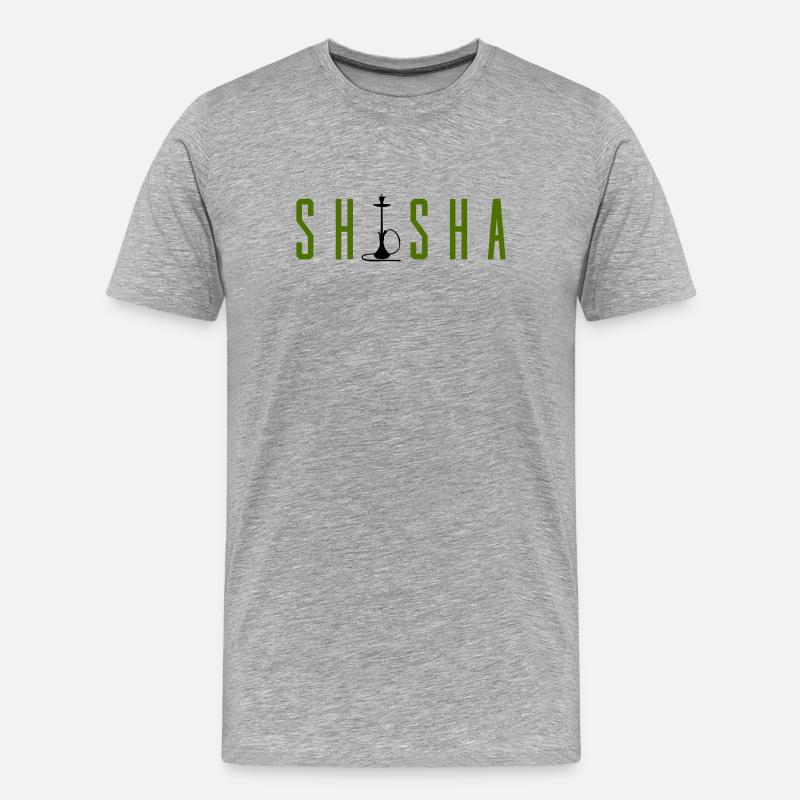 Hookah - Men's Premium Organic T-Shirt - heather grey