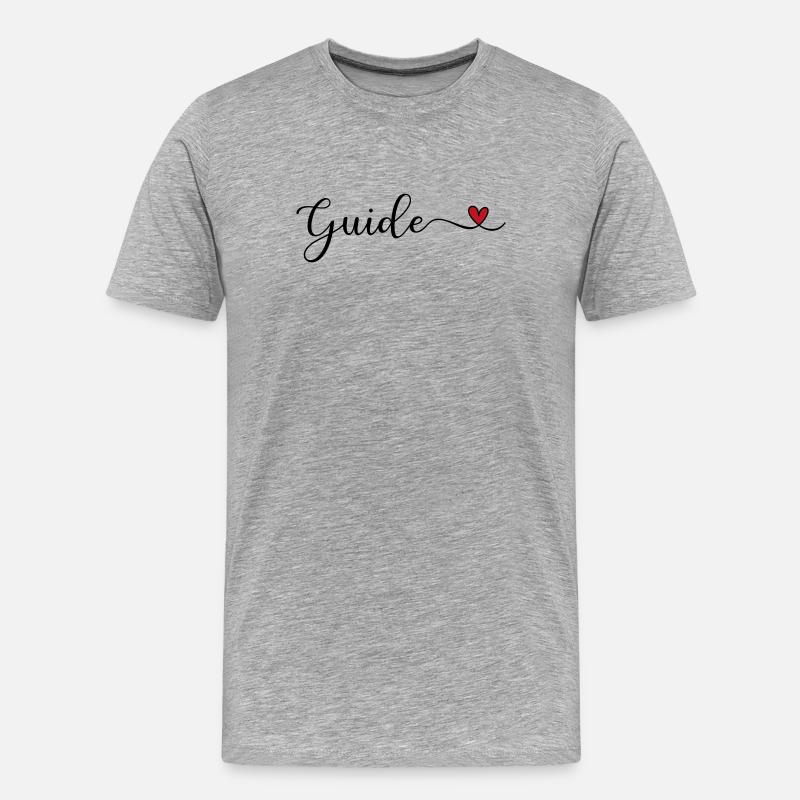 Guide - Men's Premium Organic T-Shirt - heather grey