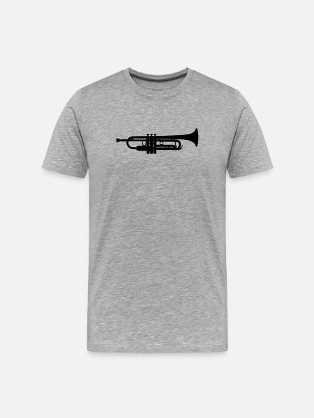 Trumpet - T-shirt bio Premium Homme - gris chiné