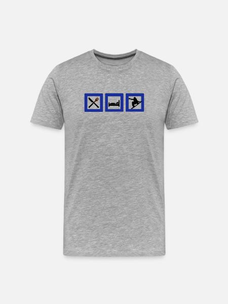 snowboard - Men's Premium Organic T-Shirt - heather grey