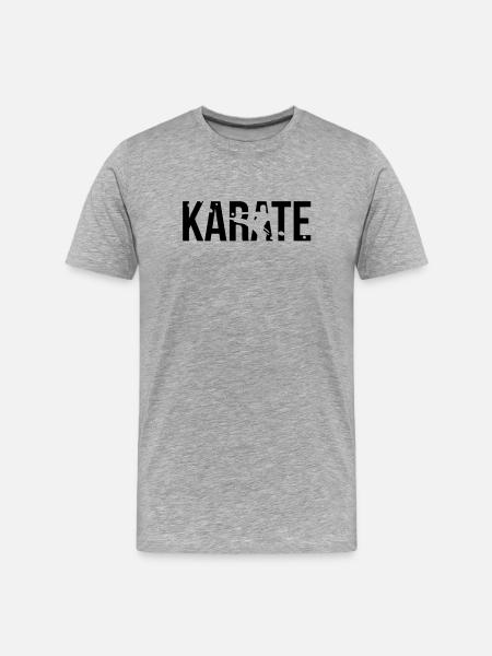 karate - Men's Premium Organic T-Shirt - heather grey