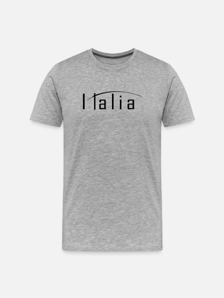 Italia - Men's Premium Organic T-Shirt - heather grey
