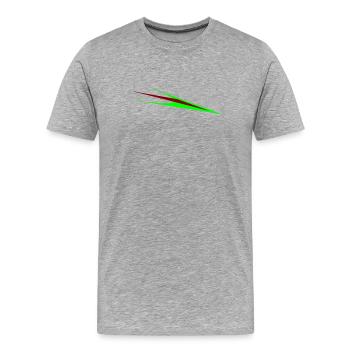 Arrow - Men's Premium Organic T-Shirt - heather grey - Front - Damien (186cm)