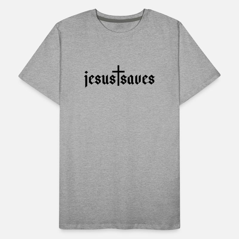 jesus saves Men's Premium Organic T-Shirt