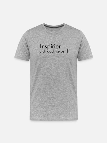 Inspire yourself - Men's Premium Organic T-Shirt - heather grey