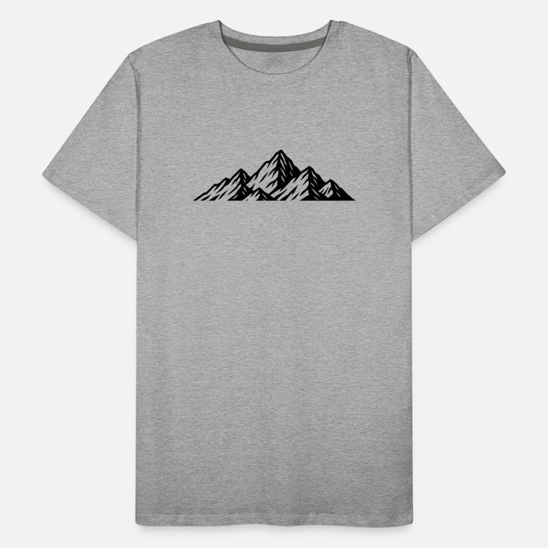 Mountains icon Men's Premium Organic T-Shirt