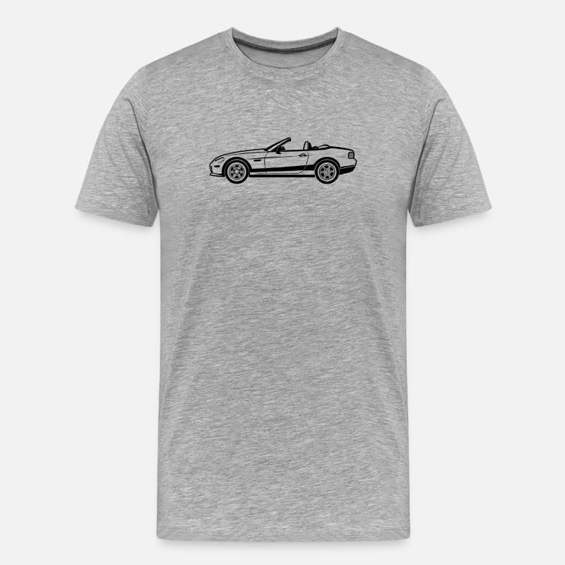 Cabriolet - Männer Premium Bio T-Shirt - Grau meliert
