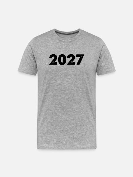 2027 - T-shirt bio Premium Homme - gris chiné