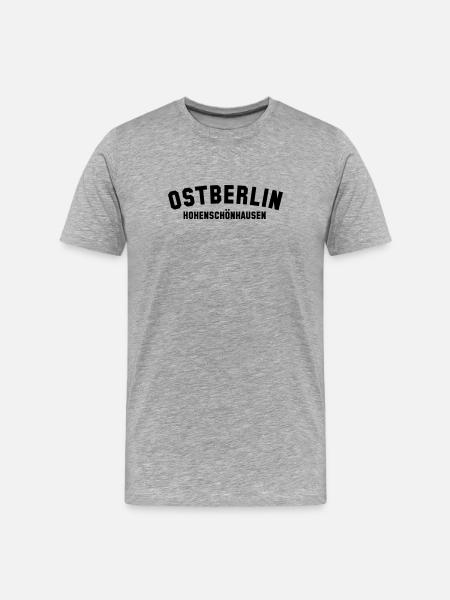 HOHENSCHÖNHAUSEN - Männer Premium Bio T-Shirt - Grau meliert