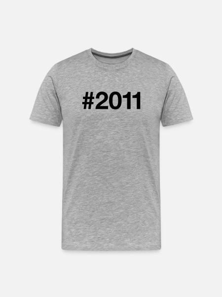 15e anniversaire du millésime 2011 - T-shirt bio Premium Homme - gris chiné