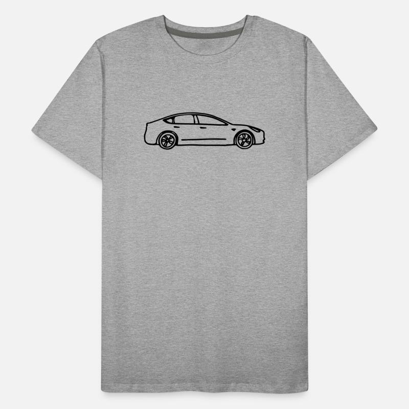Model 3 gezeichnet Männer Premium Bio T-Shirt