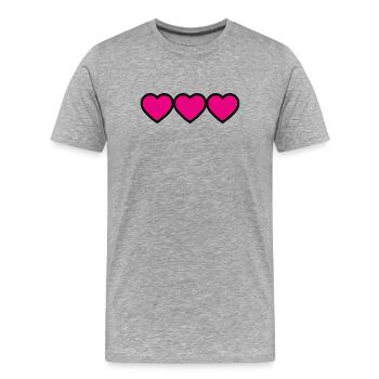 MUTTERTAG. SCHÖNEN MUTTERTAG. MAMA - Männer Premium Bio T-Shirt - Grau meliert - Vorne - Damien (186cm)