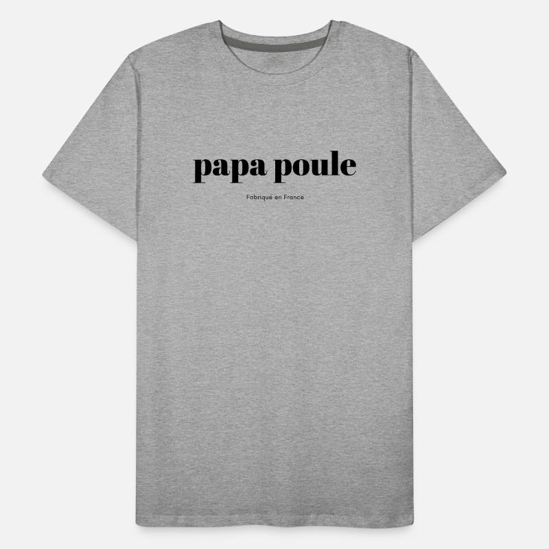 Papa-Poule-script T-shirt bio Premium Homme