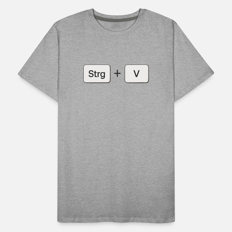 Shortcut, keyboard shortcut, key combination, Ctrl+z Men's Premium Organic T-Shirt