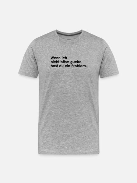 nicht_boese - Men's Premium Organic T-Shirt - heather grey