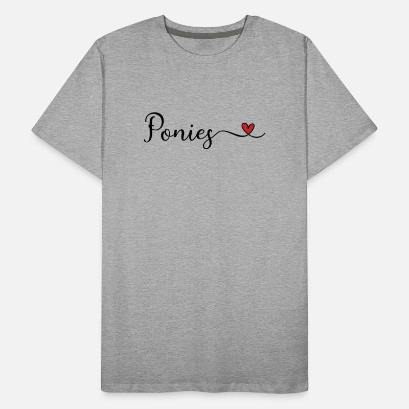 Poneys T-shirt bio Premium Homme