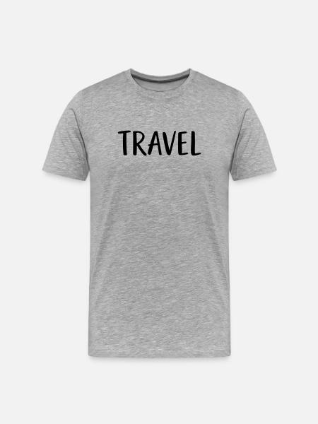 Voyage - T-shirt bio Premium Homme - gris chiné