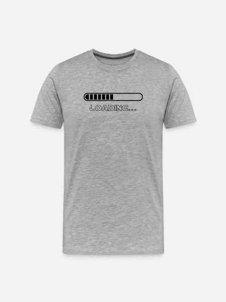 Loading - Men's Premium Organic T-Shirt - heather grey