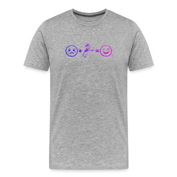 Idée de sports de pickleball pour les fans de la communauté de pickleball - T-shirt bio Premium Homme - gris chiné - Devant - Damien (186cm)