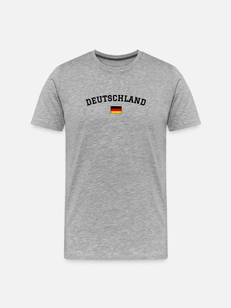 Minimum du drapeau allemand - T-shirt bio Premium Homme - gris chiné
