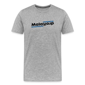 Maladroit - T-shirt bio Premium Homme - gris chiné - Devant - Damien (186cm)
