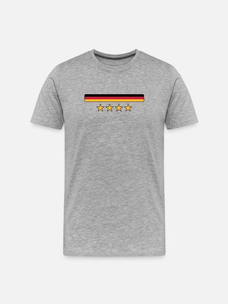 Deutschland - Men's Premium Organic T-Shirt - heather grey