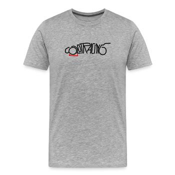 Slot racing slot car black / red - Men's Premium Organic T-Shirt - heather grey - Front - Damien (186cm)