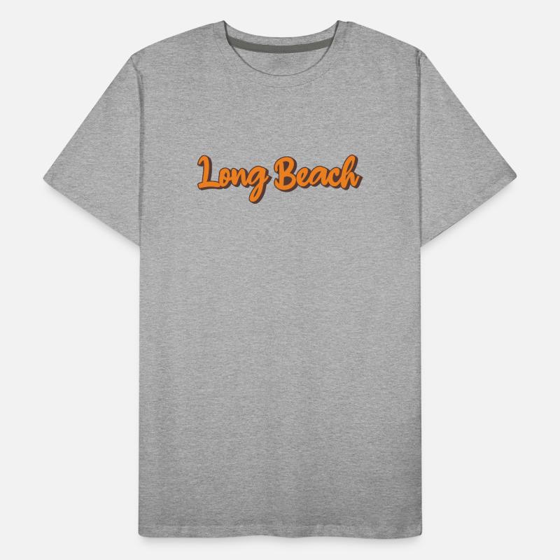 Script rétro de Long Beach T-shirt bio Premium Homme