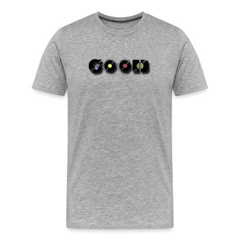 GOOD - Men's Premium Organic T-Shirt - heather grey - Front - Damien (186cm)