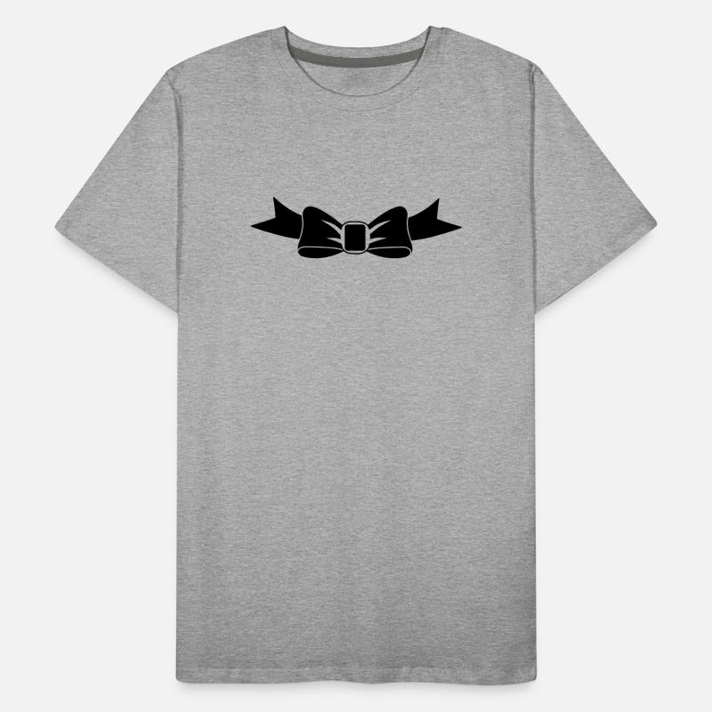 Fliege Männer Premium Bio T-Shirt
