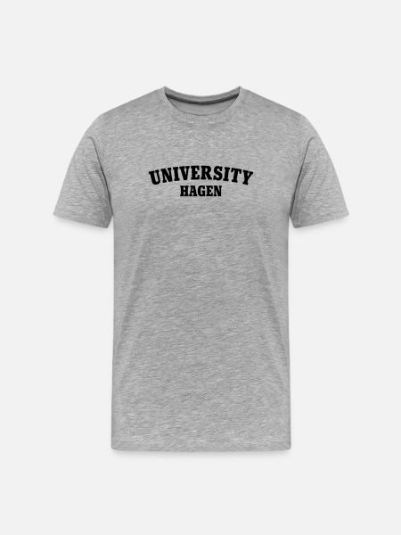 Université de Hagen - T-shirt bio Premium Homme - gris chiné