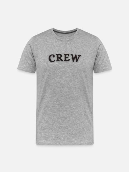 crew - Men's Premium Organic T-Shirt - heather grey