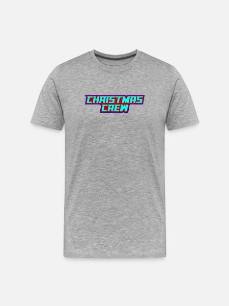 Christmas Crew Weihnachten - Männer Premium Bio T-Shirt - Grau meliert