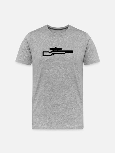 Sniper - T-shirt bio Premium Homme - gris chiné