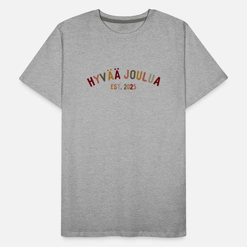 Hyvää Joulua - Est. 2025 - Merry Christmas Men's Premium Organic T-Shirt