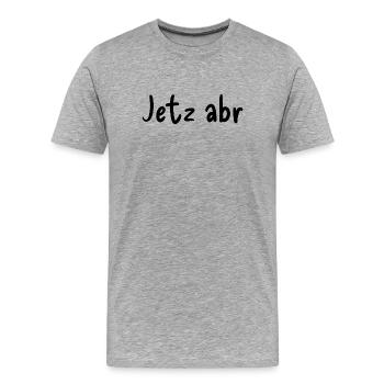 Maintenant abr - T-shirt bio Premium Homme - gris chiné - Devant - Damien (186cm)