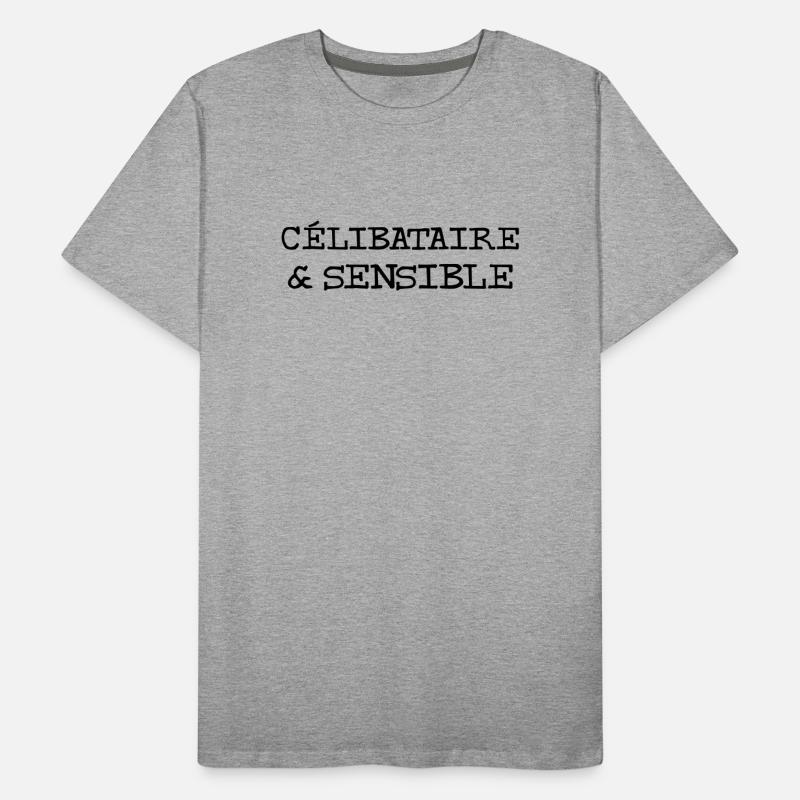Célibataire & Sensible T-shirt bio Premium Homme