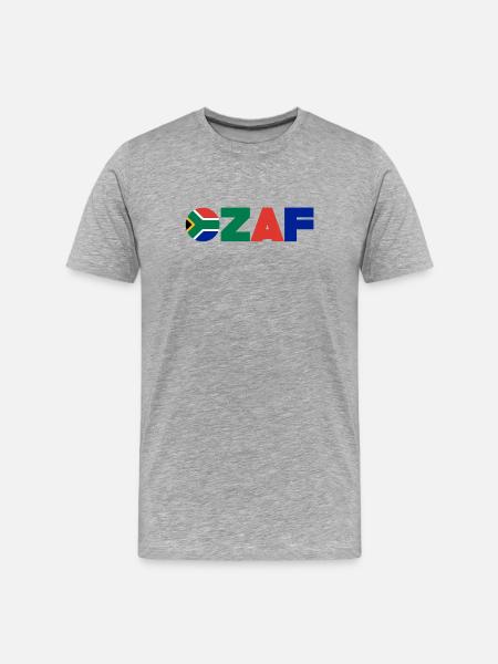 Südafrika - Männer Premium Bio T-Shirt - Grau meliert