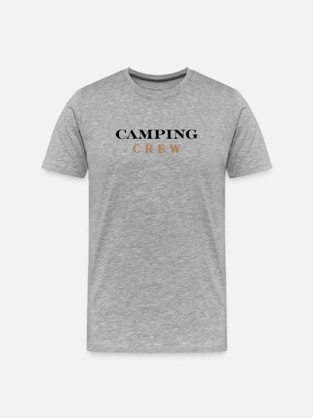 Équipe de camping - T-shirt bio Premium Homme - gris chiné
