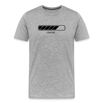 loading - Men's Premium Organic T-Shirt - heather grey - Front - Damien (186cm)