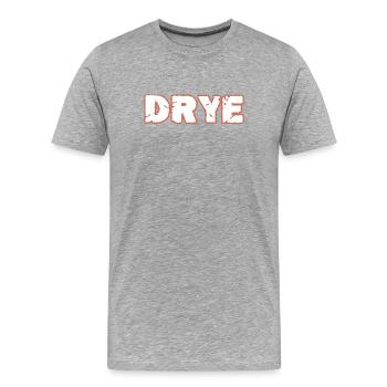 DRYE - T-shirt bio Premium Homme - gris chiné - Devant - Damien (186cm)