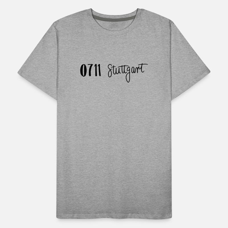 0711 Stuttgart Männer Premium Bio T-Shirt