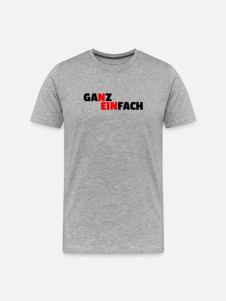 SIMPLEMENT NON - T-shirt bio Premium Homme - gris chiné