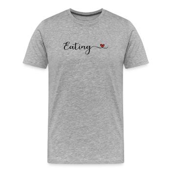 Manger - T-shirt bio Premium Homme - gris chiné - Devant - Damien (186cm)