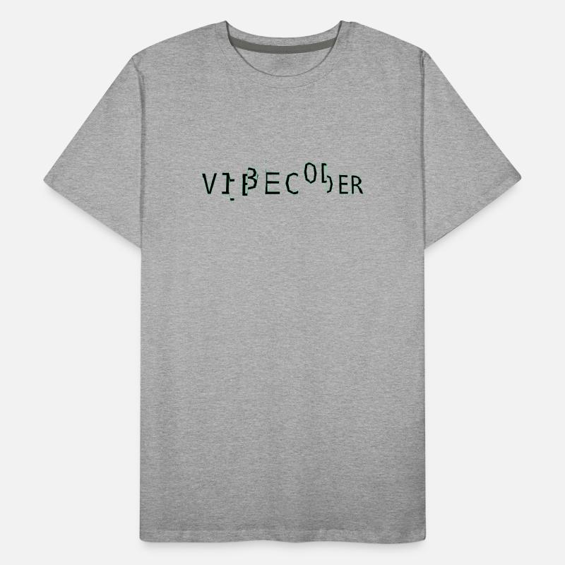 vibecoder_mono glitch Men's Premium Organic T-Shirt